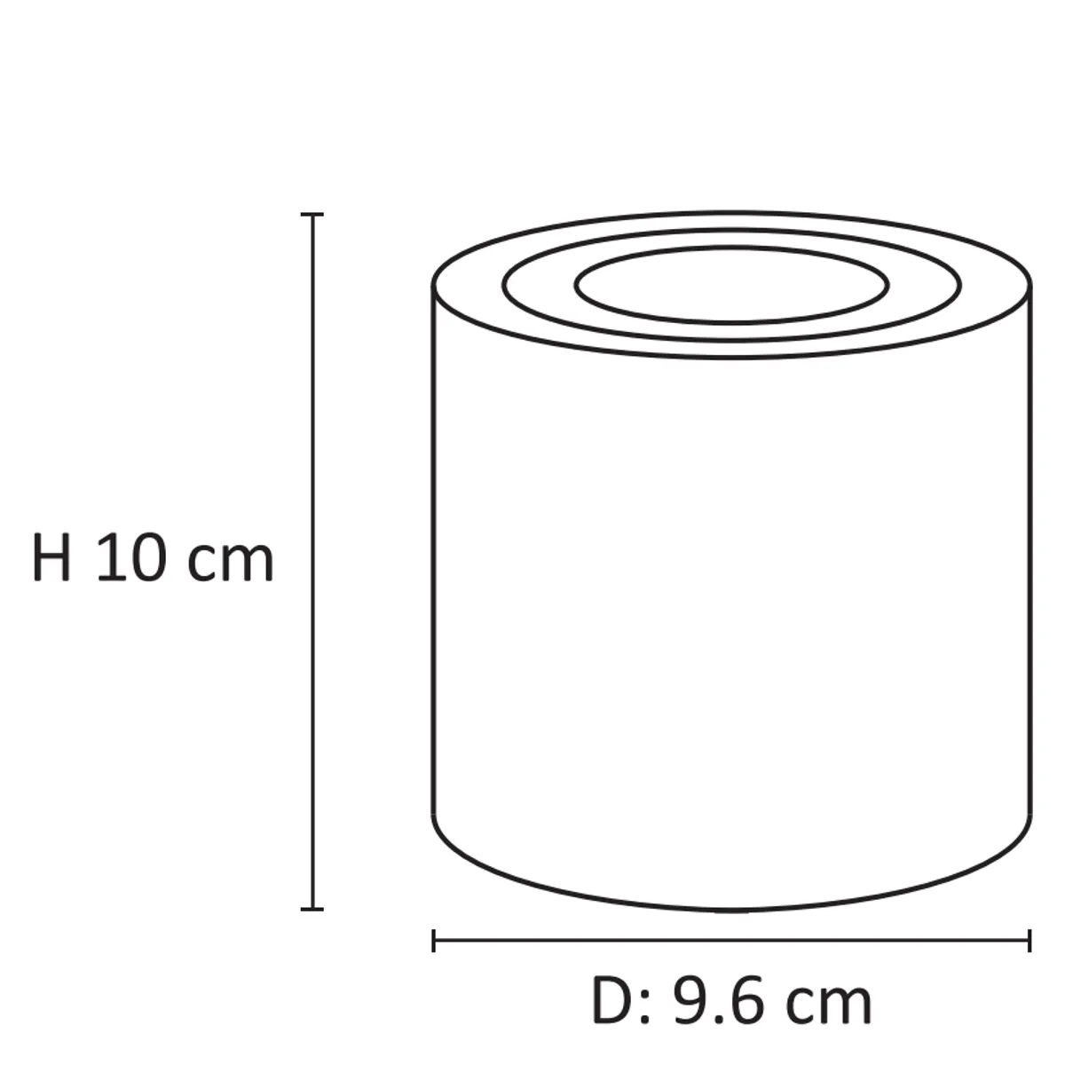 GENERICO - Spot Cilic GU10 Black