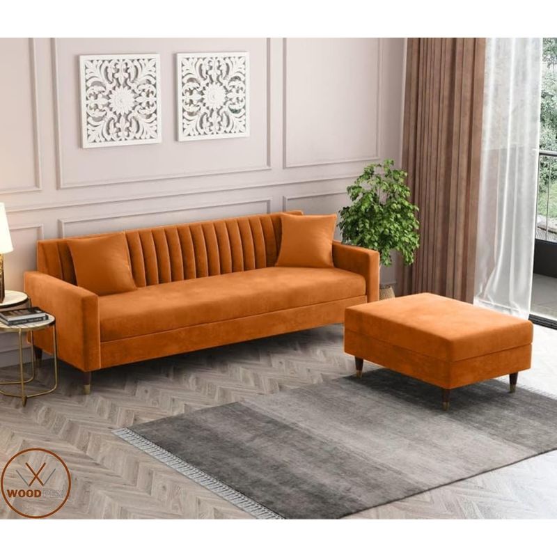 ARTSOFA - Sofá seccional Mumbai Coral + obsequio