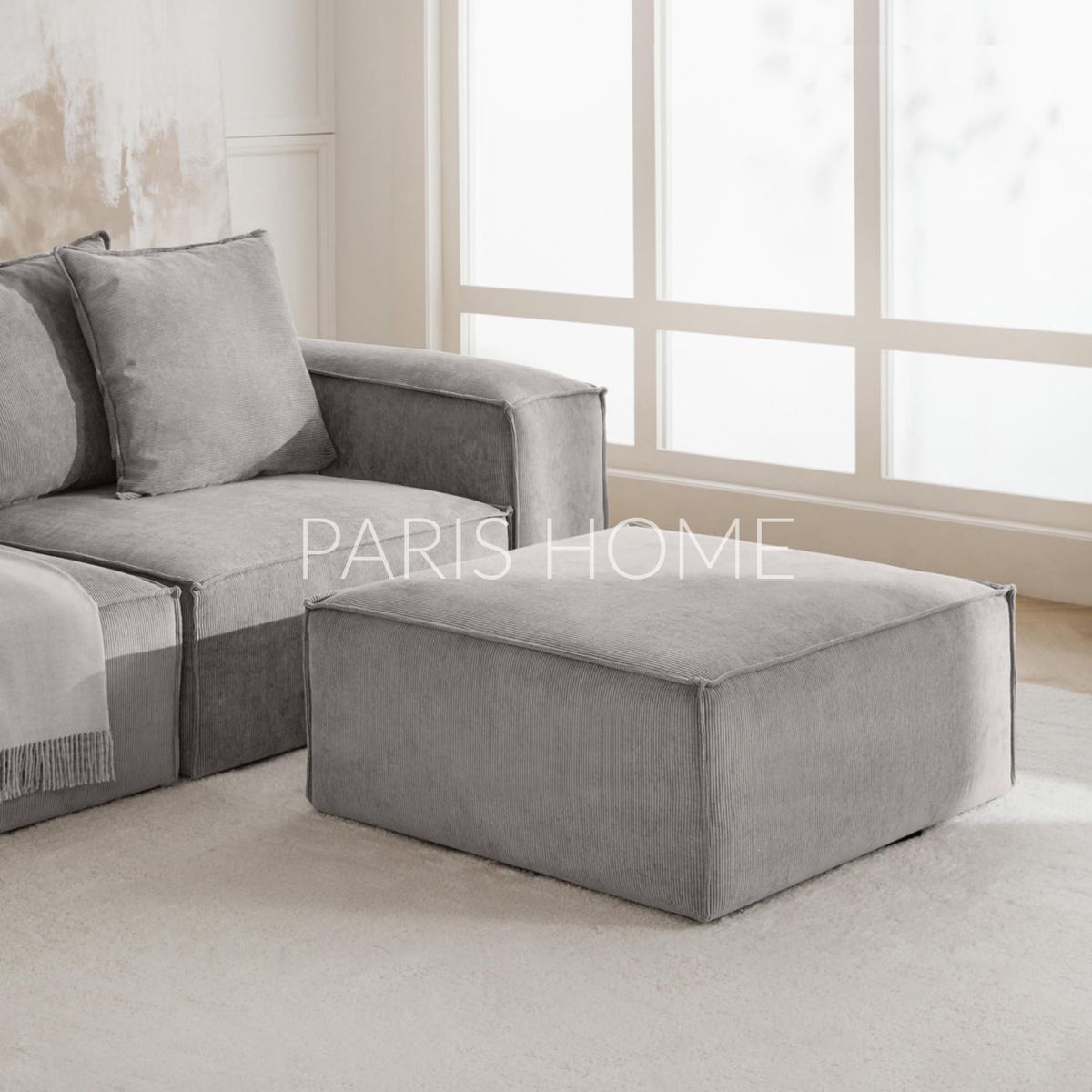 GENERICO - Banqueta Monarch Pana - Gris