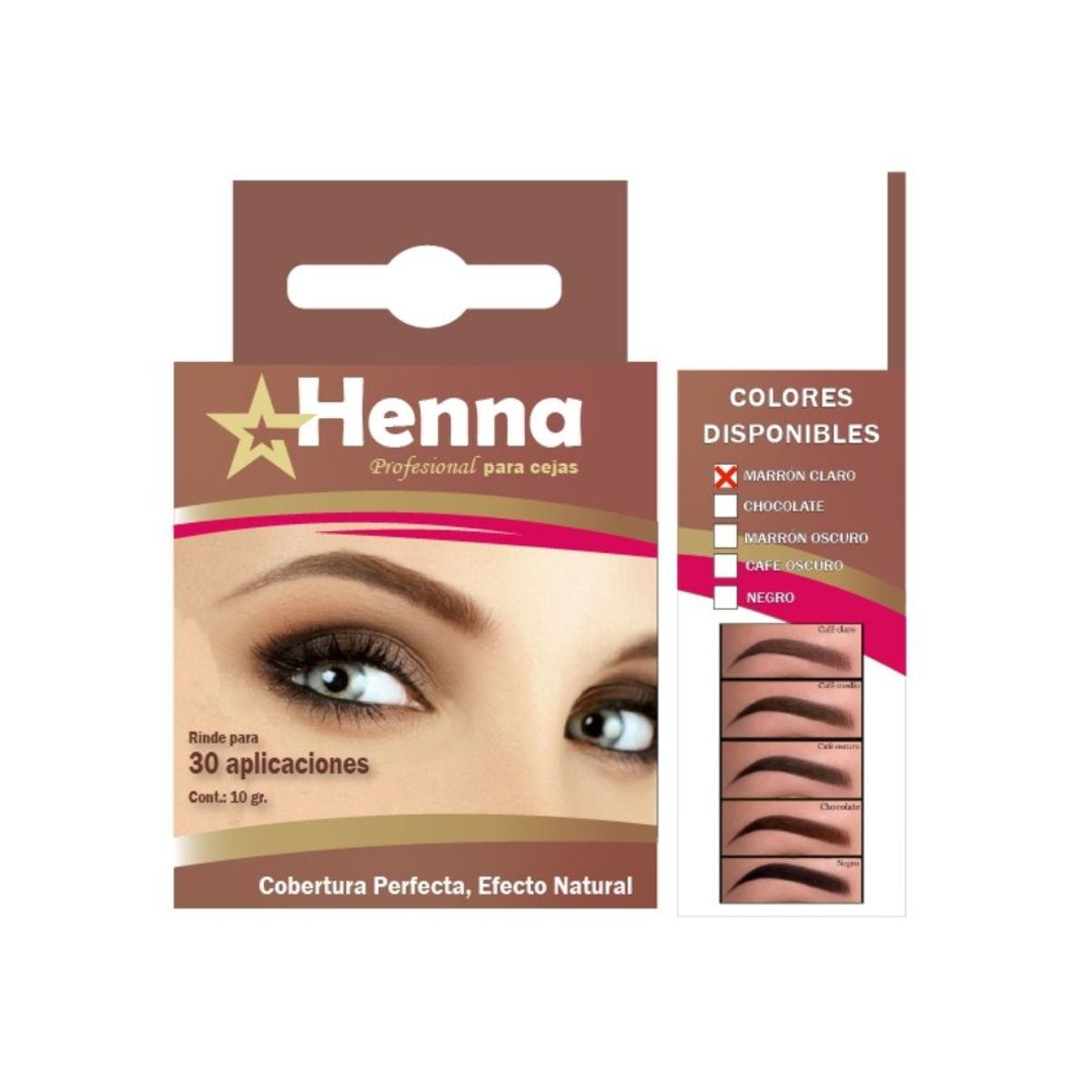 GENERICO - CEJAS MARRON CLARO - HENNA