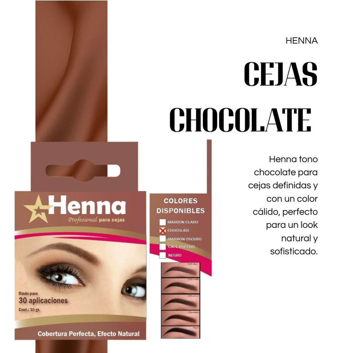 GENERICO - CEJAS CHOCOLATE - HENNA