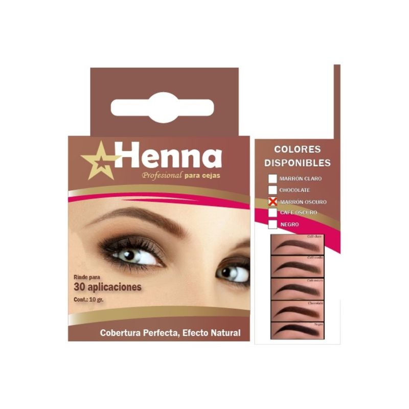 GENERICO - CEJAS MARRÓN OSCURO  - HENNA