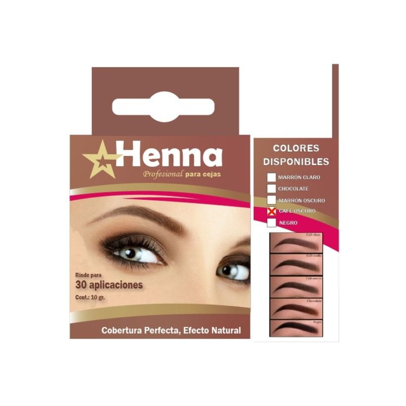 GENERICO - CEJAS CAFÉ OSCURO  - HENNA