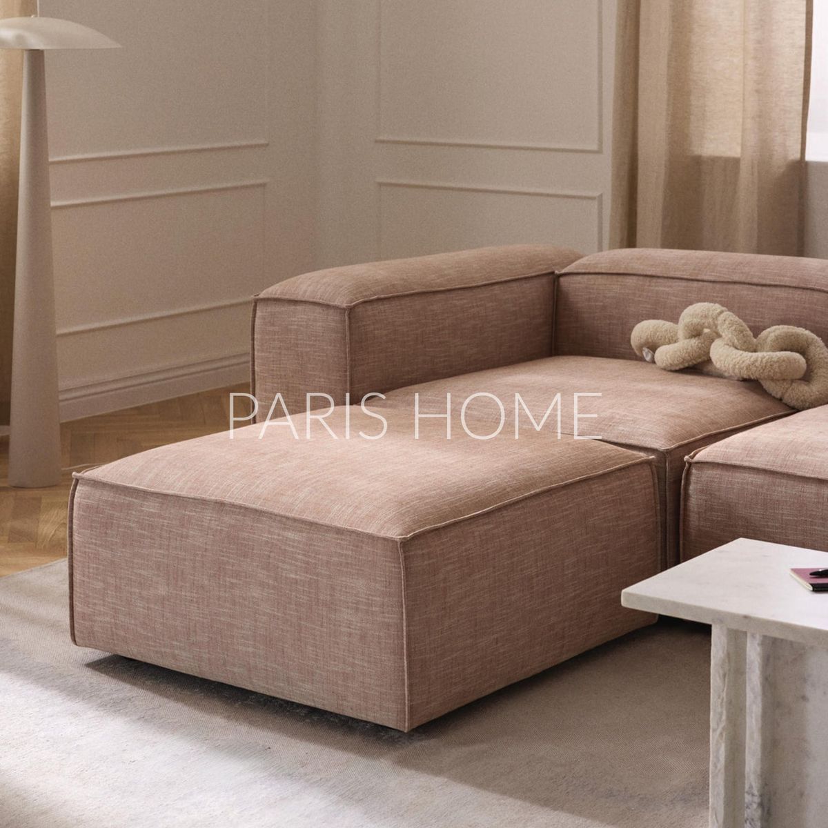 GENERICO - Banqueta Monarch Lino - Rojo Oxido