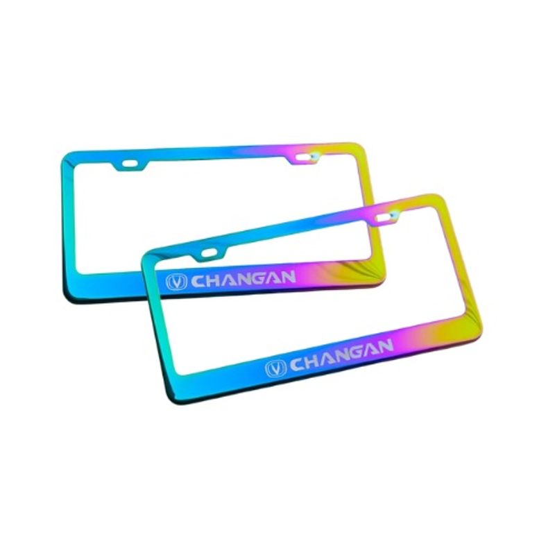 GENERICO - Portaplaca Tornazol De Metal Modelo Changan 2pcs