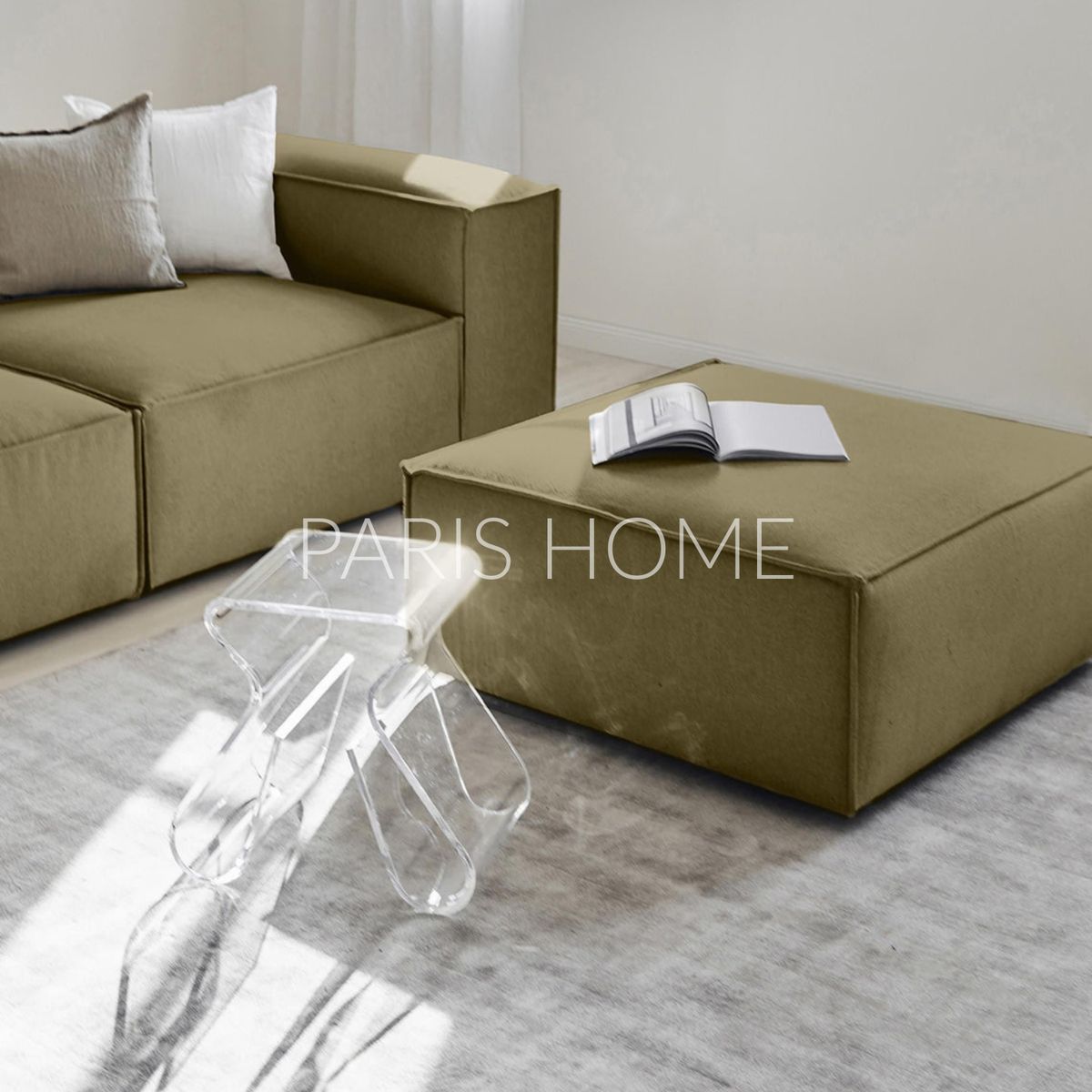 GENERICO - Banqueta Monarch Tejido - Verde Oliva