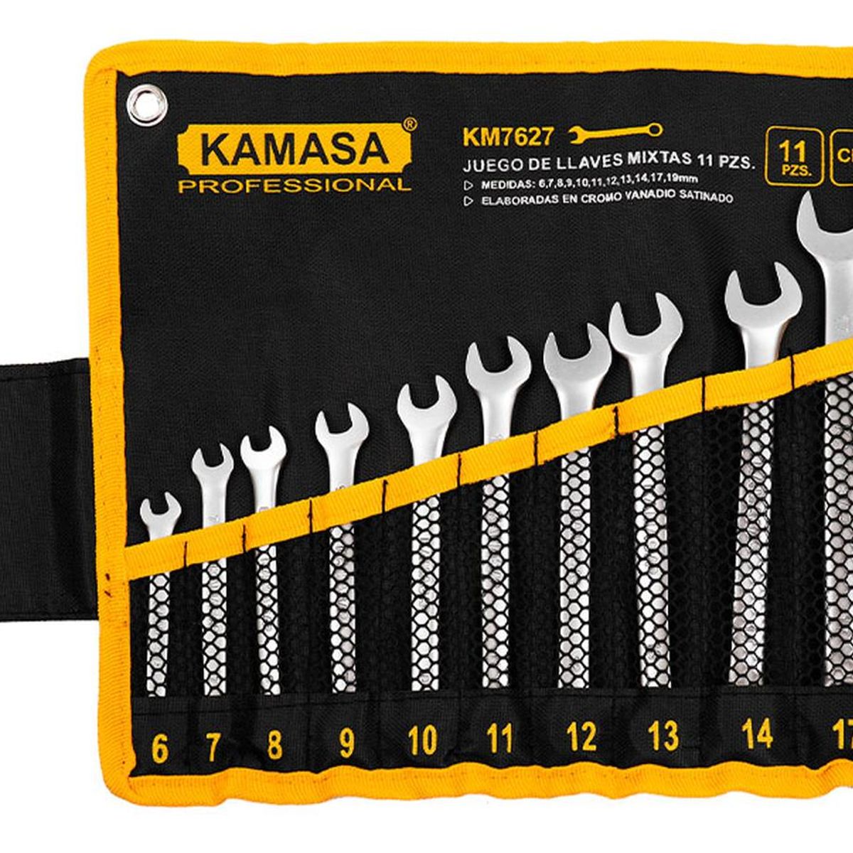 KAMASA - Juego de Llaves Mixta Kamasa 11Pcs 6-19Mm Cr-V KM7627