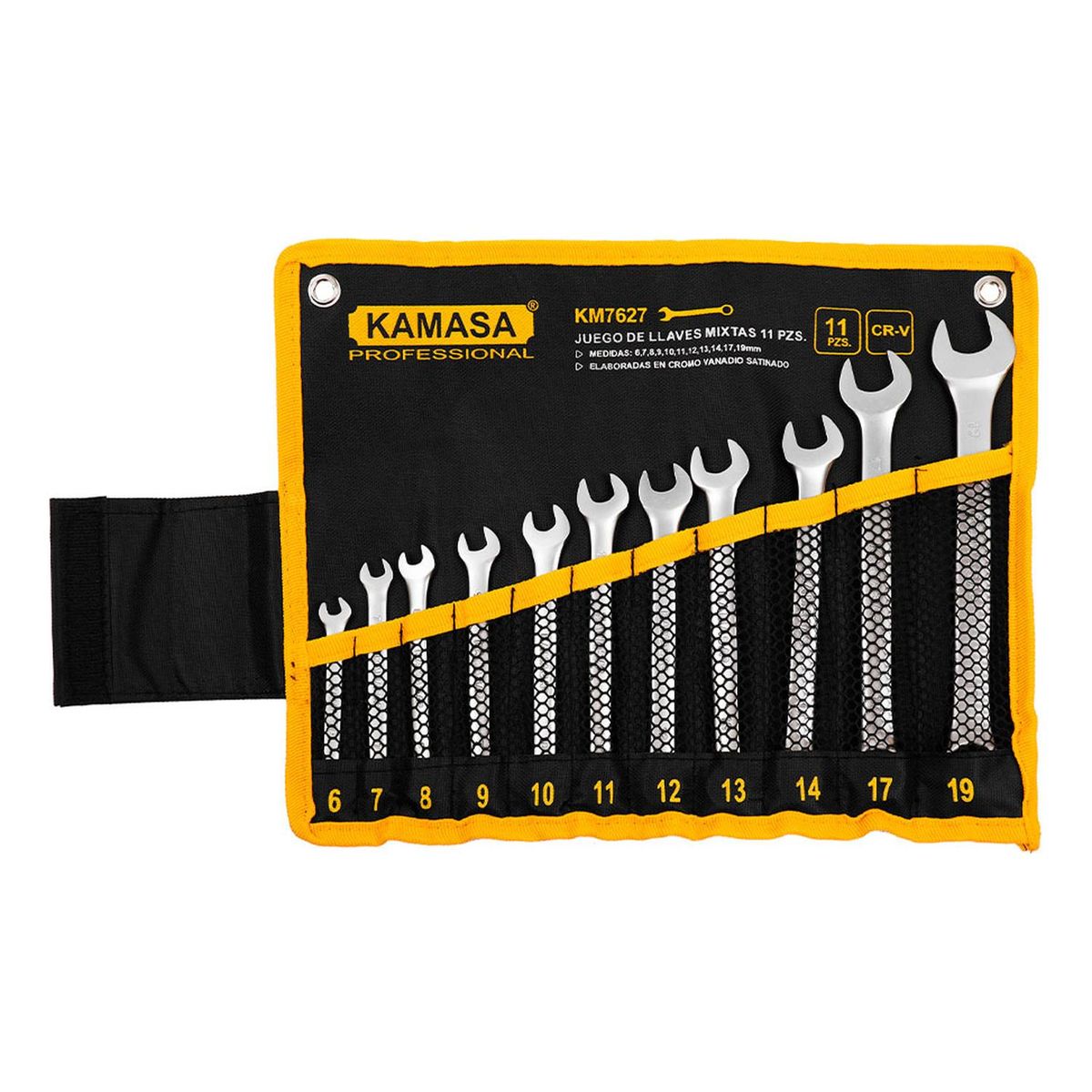 KAMASA - Juego de Llaves Mixta Kamasa 11Pcs 6-19Mm Cr-V KM7627