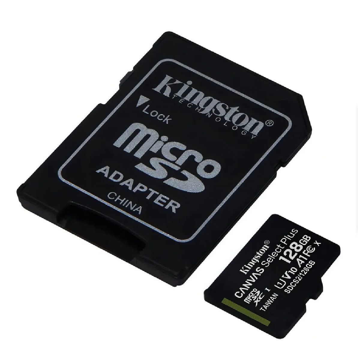 KINGSTON - Memoria Micro SD 128 GB clase 10 Kingston + adaptador.