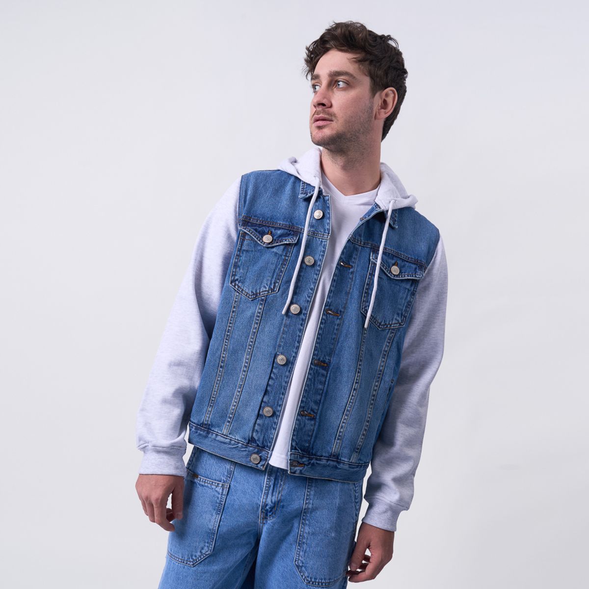 MACHINE - CASACA DI24HUSTON DENIM RIGIDO