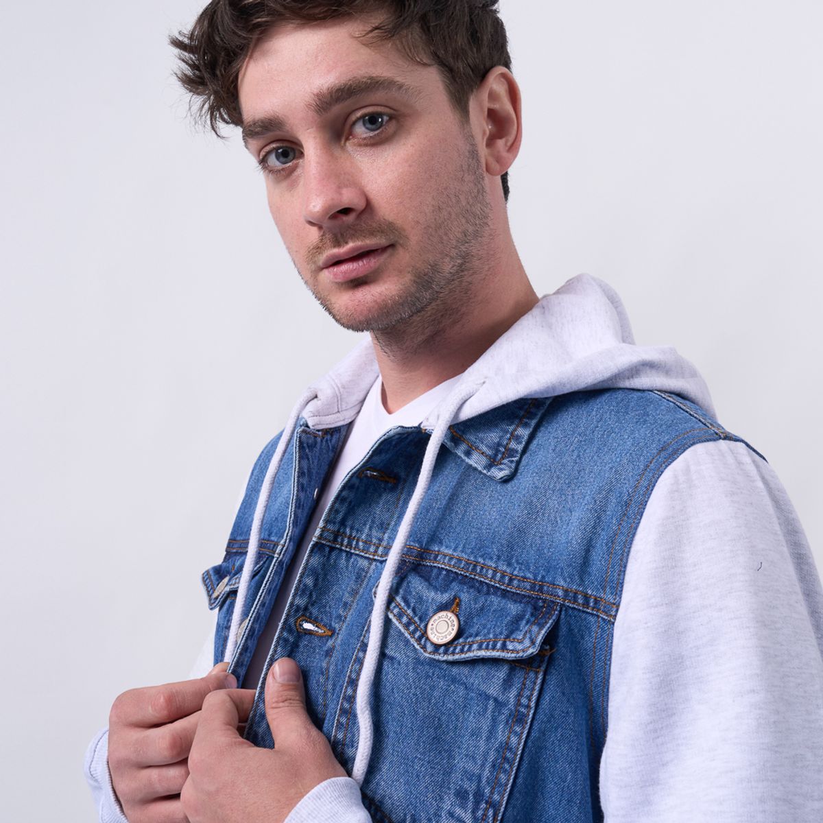 MACHINE - CASACA DI24HUSTON DENIM RIGIDO