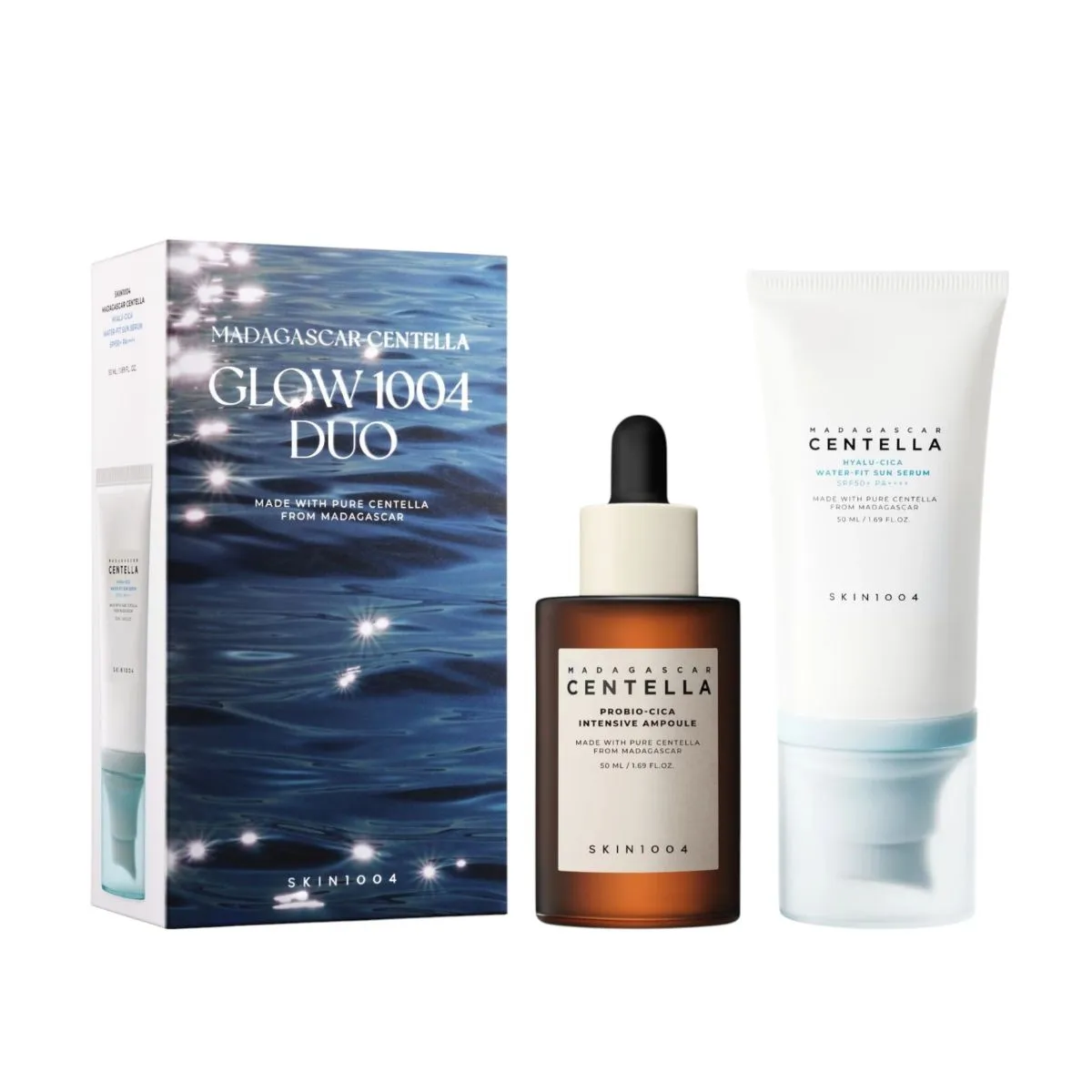 SKIN1004 - Glow 1004 Duo Skin1004 Hyalu-Cica Sun Serum + Probio-Cica Ampoule Set