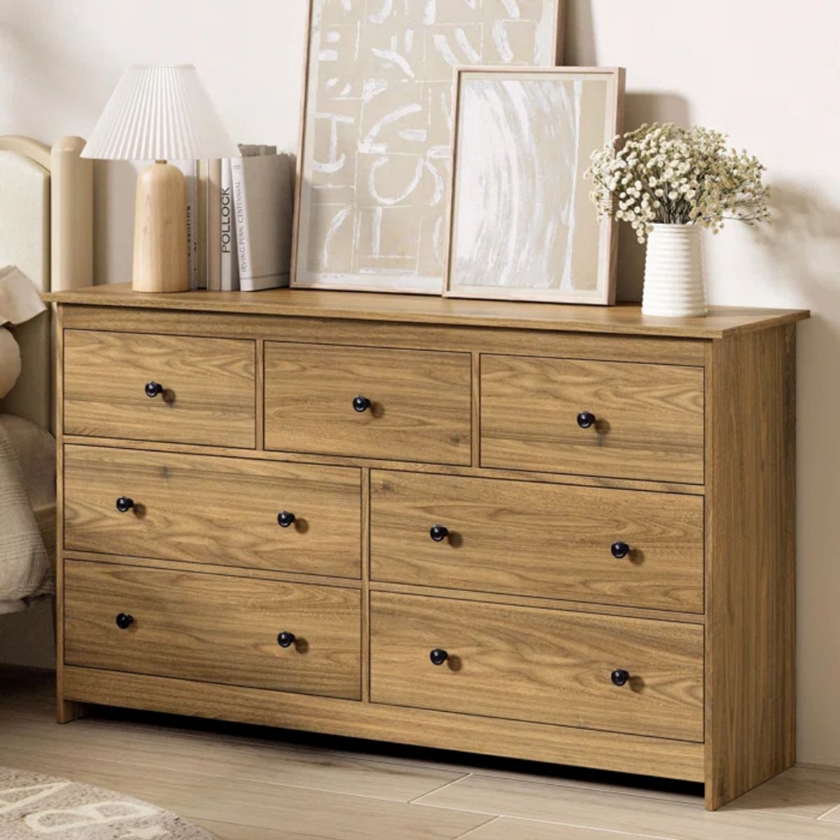 GENERICO - Comoda Armado Chenoa 7 cajones Expresso Muebles Gaudi