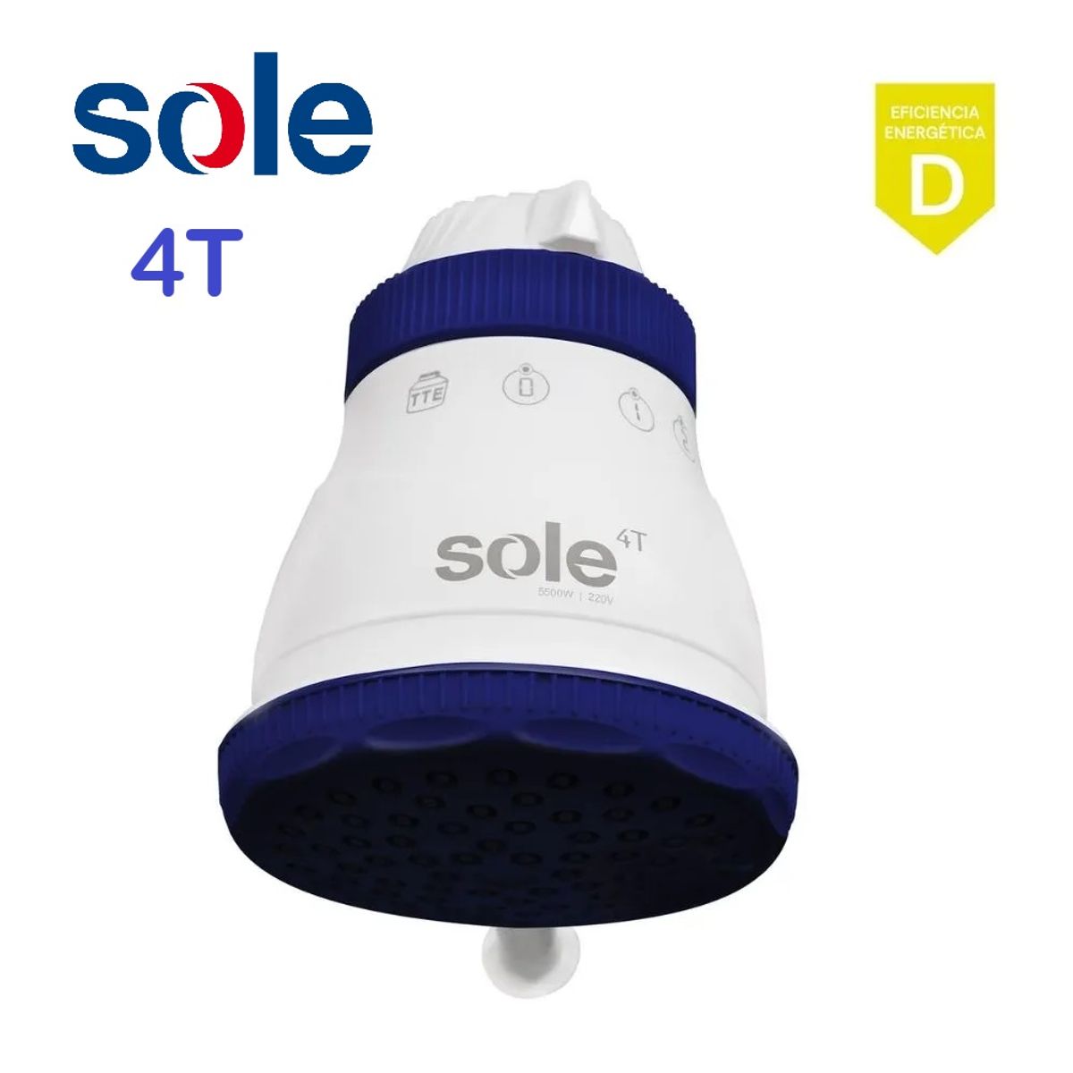 SOLE - DUCHA ELÉCTRICA SOLE 4T 5500W MODELO EVOLUCIÓN INCLUYE BRAZO