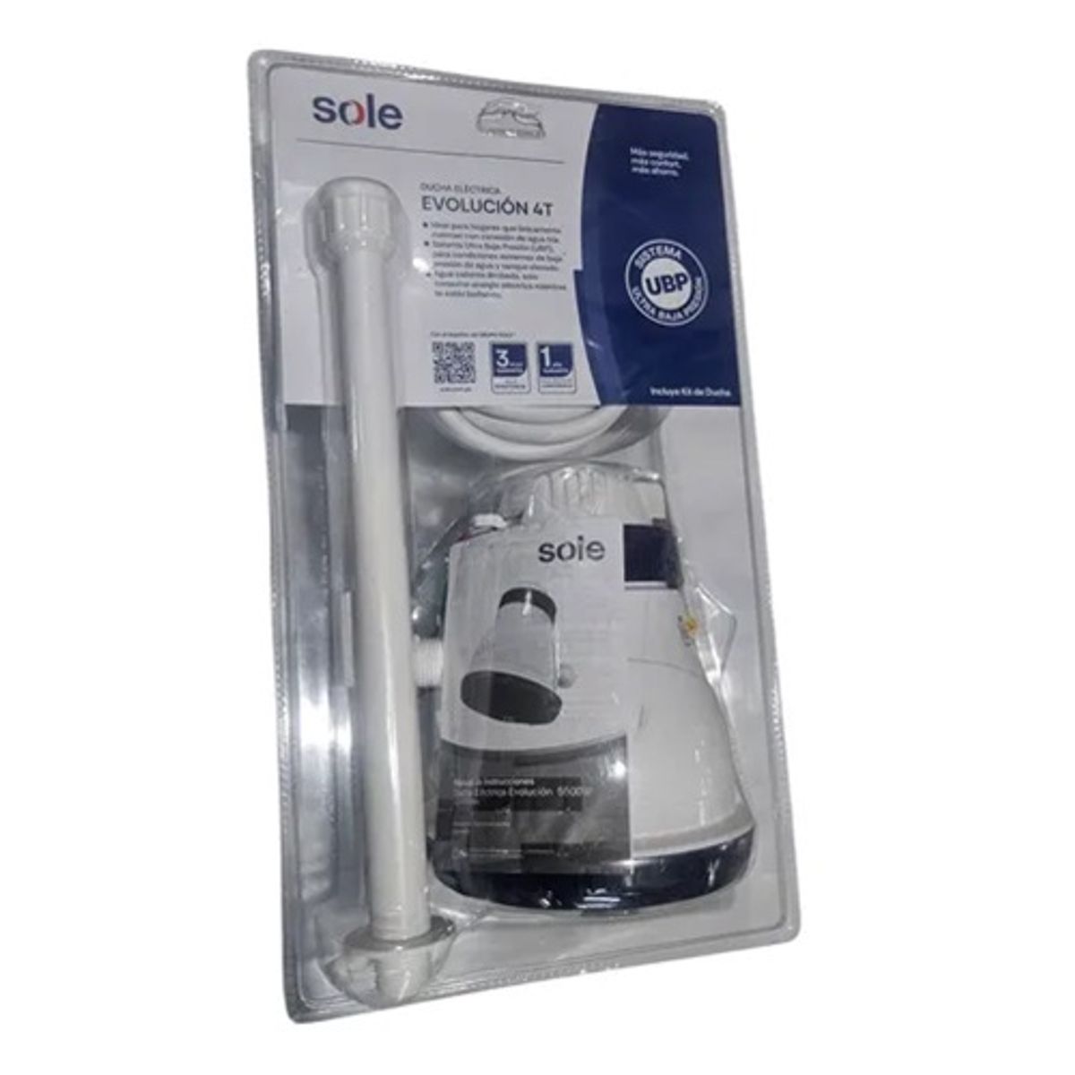SOLE - DUCHA ELÉCTRICA SOLE 4T 5500W MODELO EVOLUCIÓN INCLUYE BRAZO
