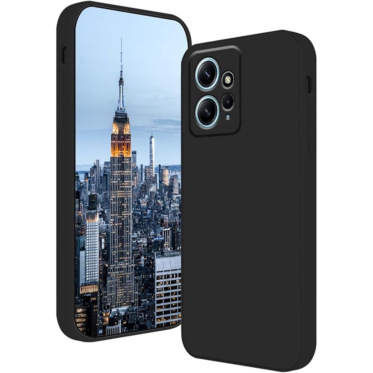GENERICO - Case Protector para Xiaomi Redmi Note 12 4G Silicona Negro