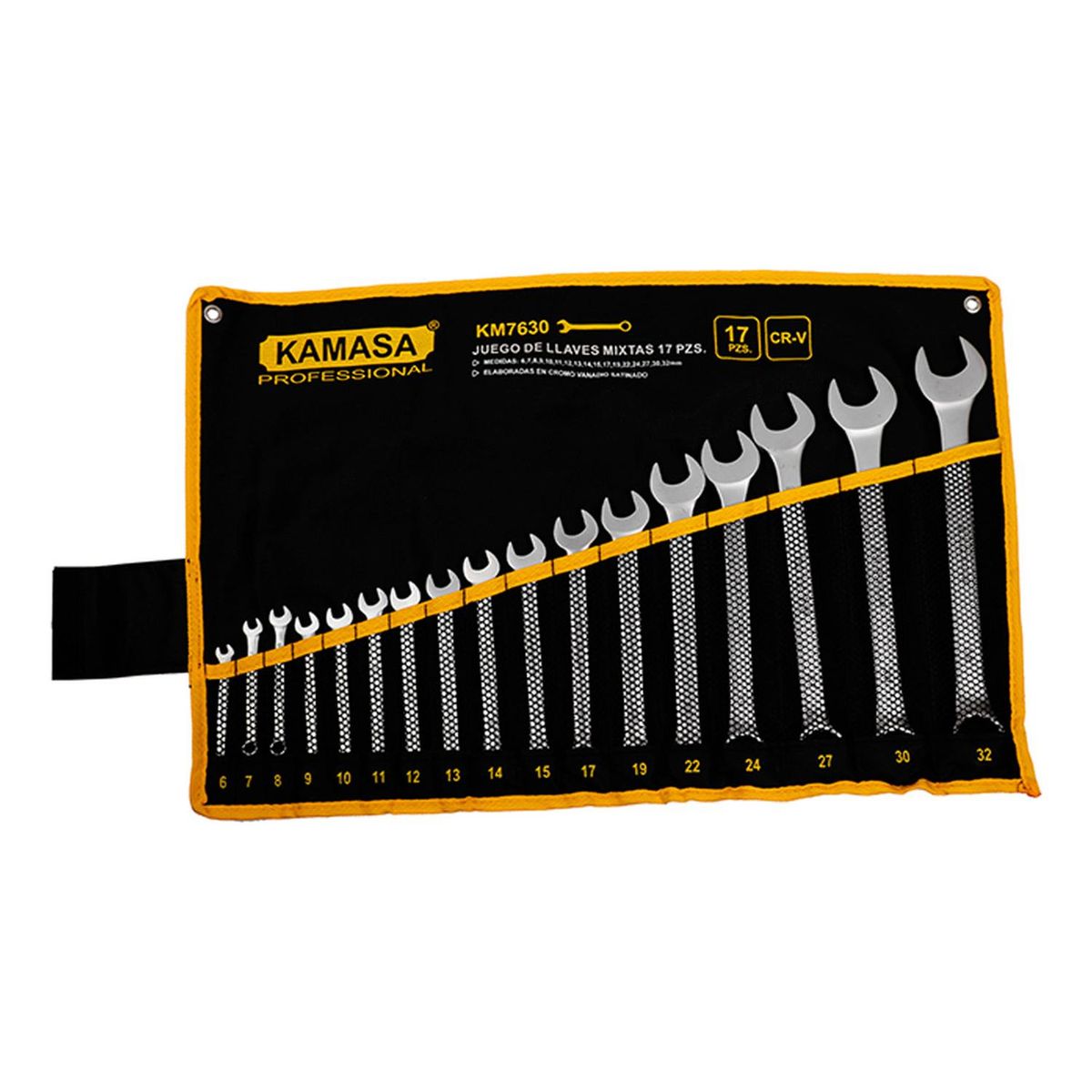 KAMASA - Juego de Llaves Mixta Kamasa 17 Pcs 6-32Mm Cr-V KM7630