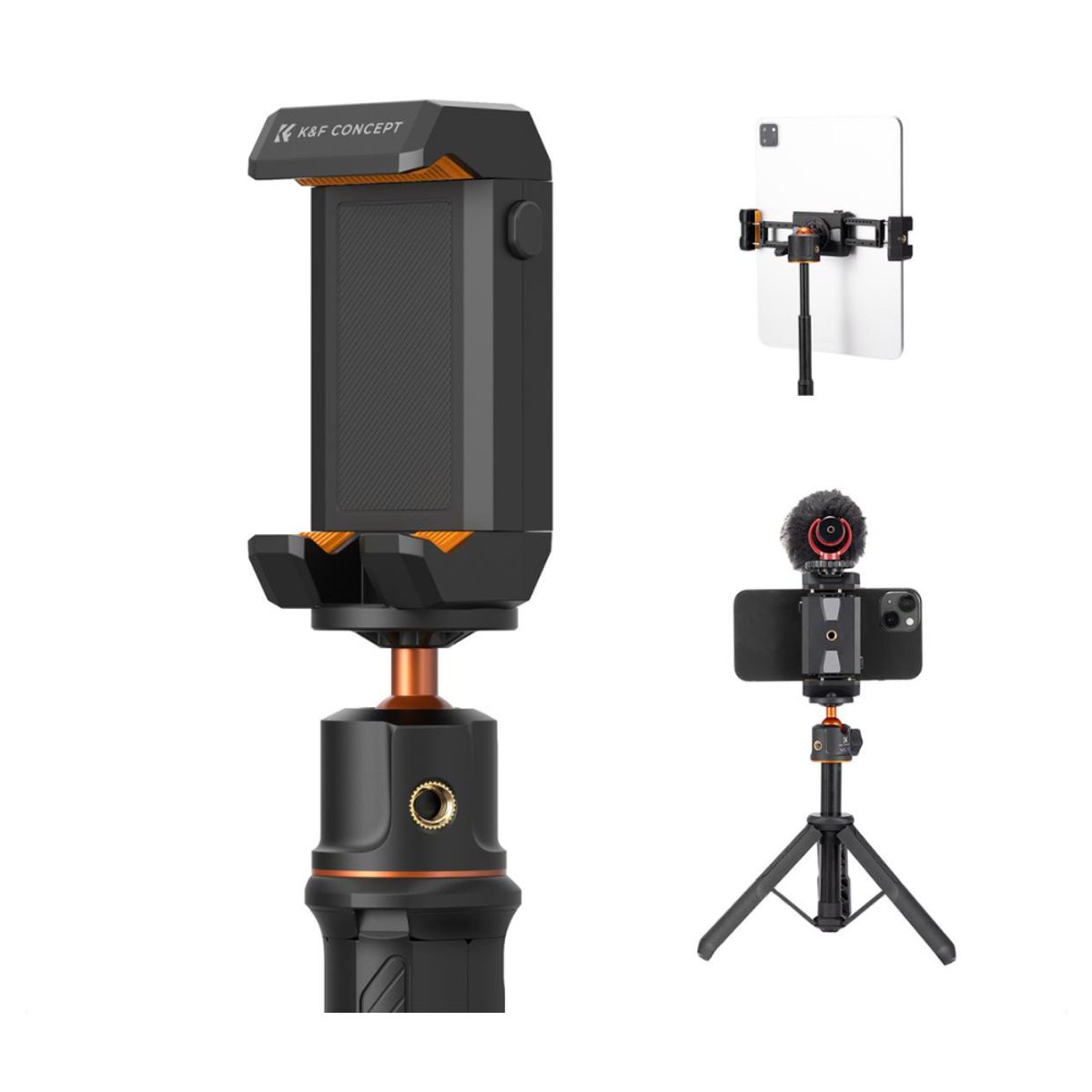 K&F CONCEPT - Soporte K&F KF31095 para Celular y Tablet con Giro 360°