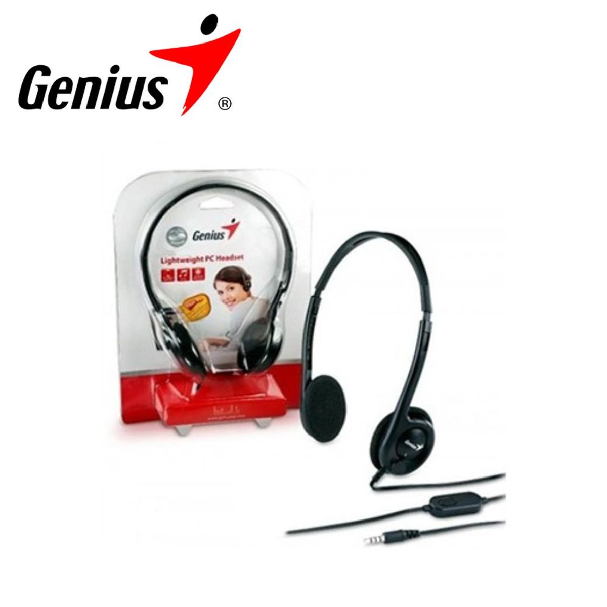 GENIUS - Audífono doble punta Micrófono Genius Hs-200 C