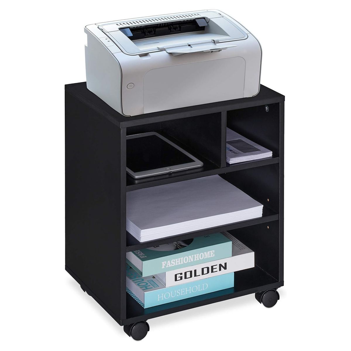 GENERICO - Estante con Rueda para Impresora Luke - Vaquita Home