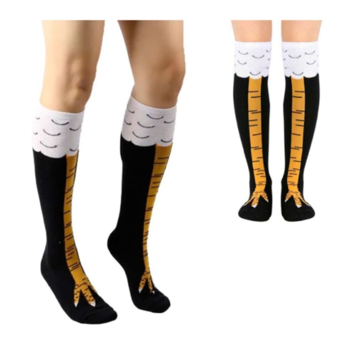 GENERICO - Medias Largas Patas de Pollo Generico Negro