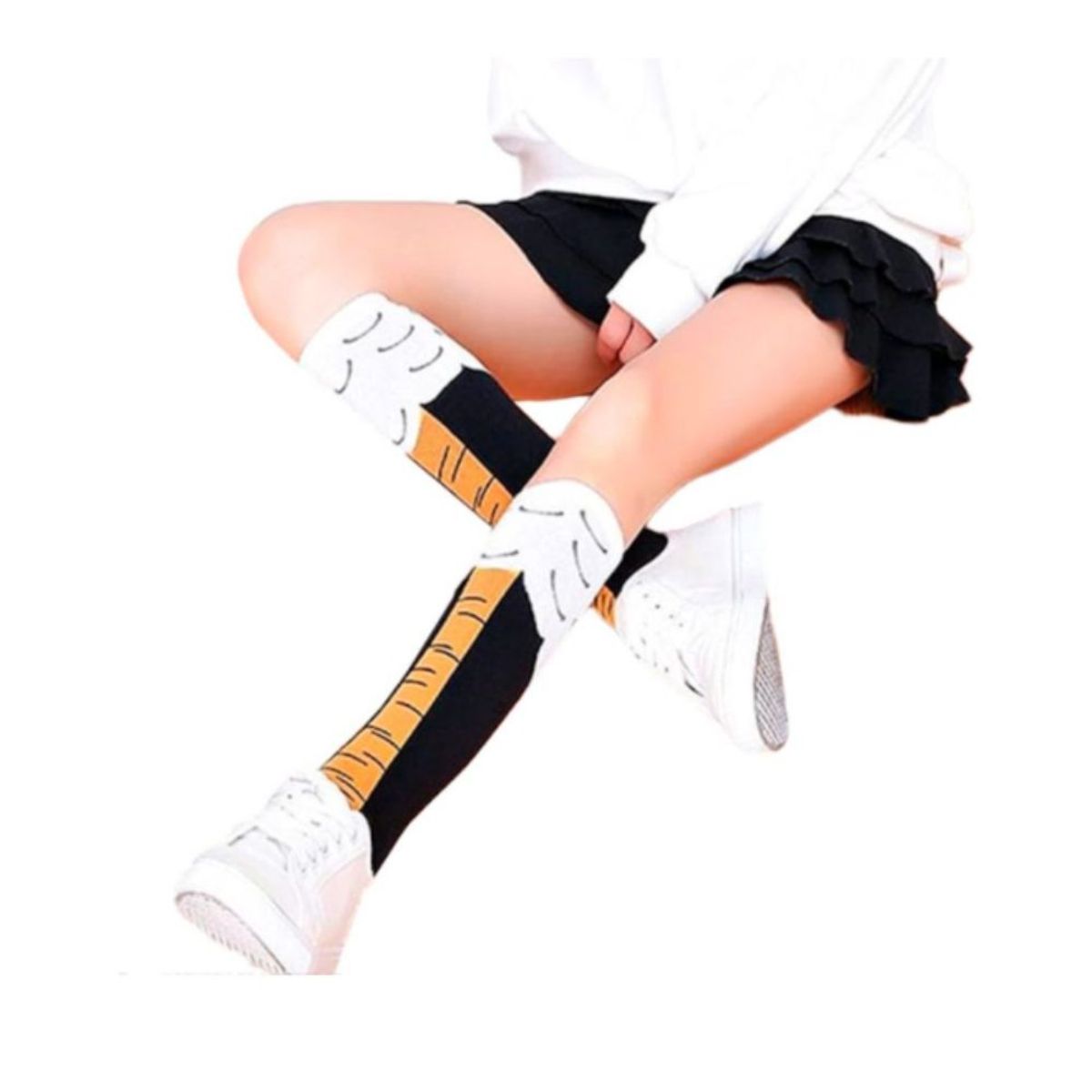 GENERICO - Medias Largas Patas de Pollo Generico Negro