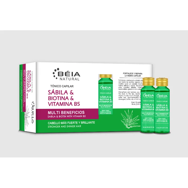 GENERICO - AMPOLLATÓNICO CAPILAR SÁBILA & BIOTINA CON VITAMINA B5