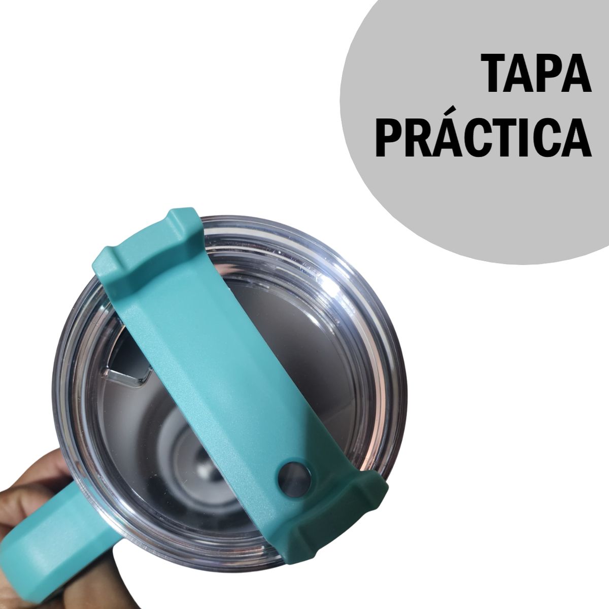 GENERICO - Tumbler Vaso Térmico de Acero Inoxidable con Sorbete VERDE AGUA