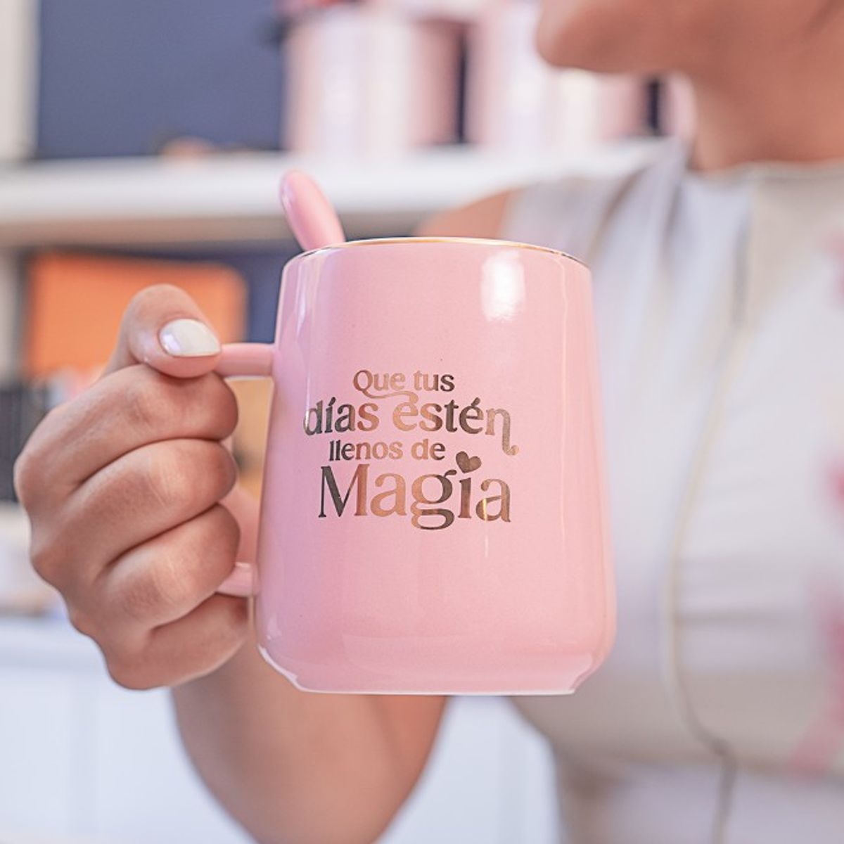 MAGIA PE - Taza Rosada Que Tus días estén llenas de Magia - Magiape