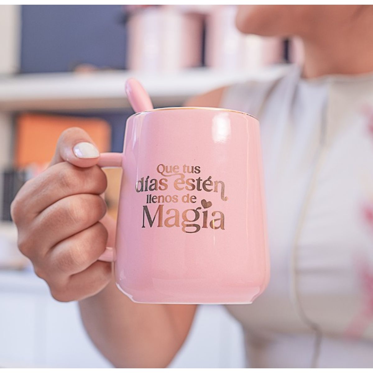 MAGIA PE - Taza Rosada Que Tus días estén llenas de Magia - Magiape