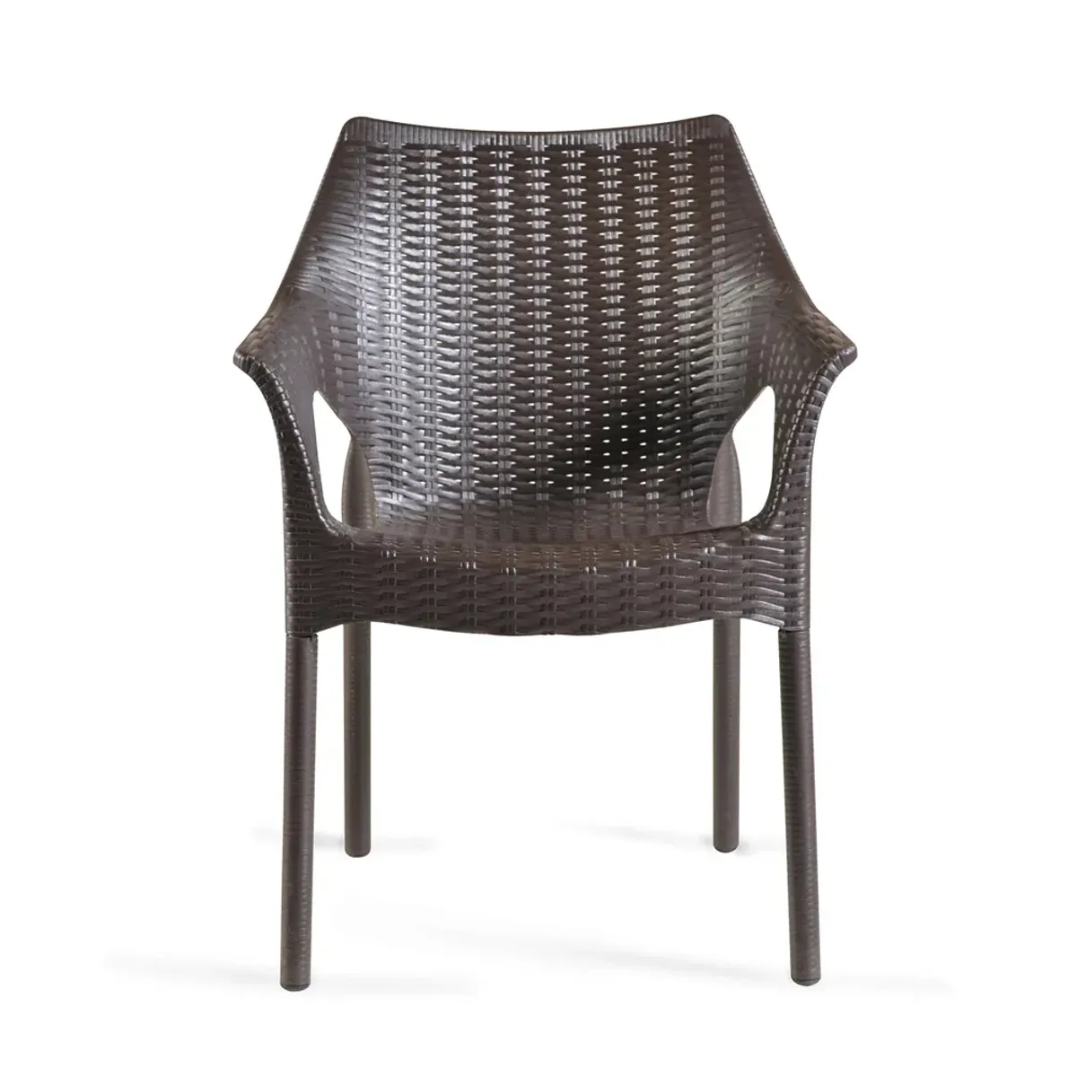 TU MESITA - Silla Clásica estilo Ratán Yoli color Marrón TU MESITA Con brazos