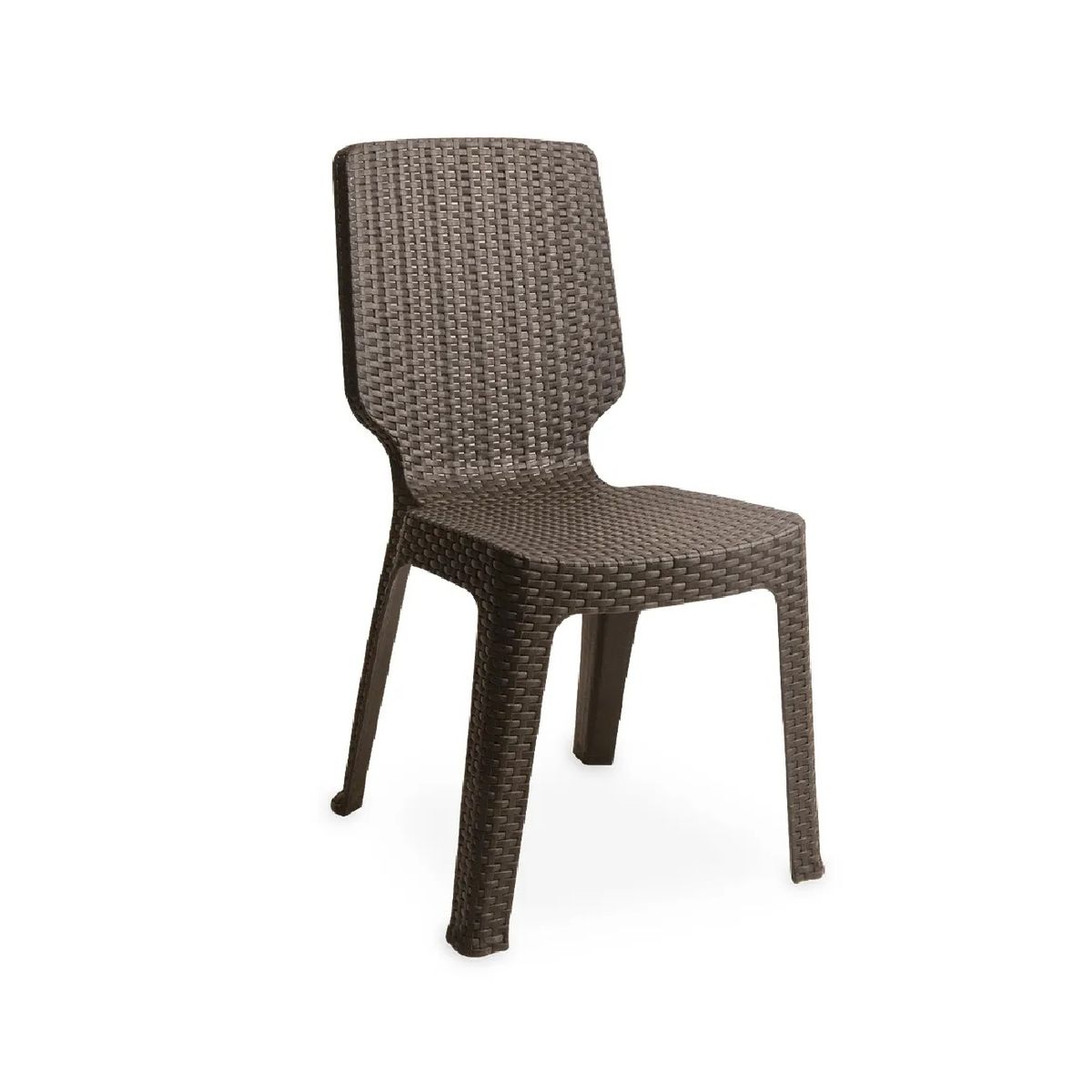 TU MESITA - Silla Multiusos estilo Ratán Málaga color Marrón TU MESITA