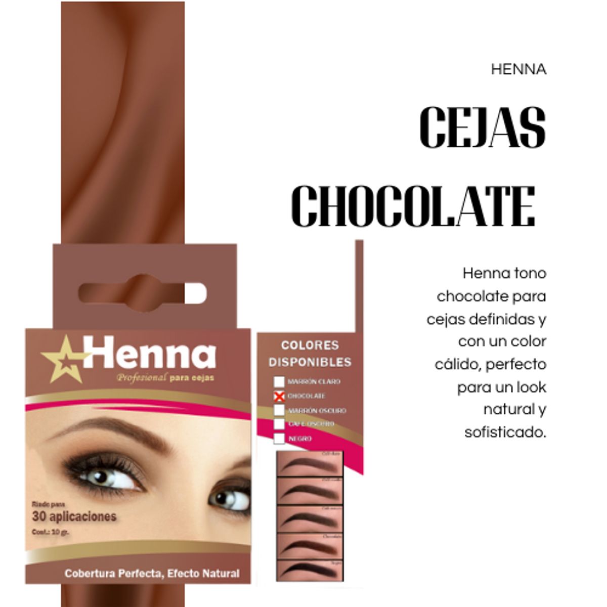 GENERICO - CEJAS CHOCOLATE - HENNA