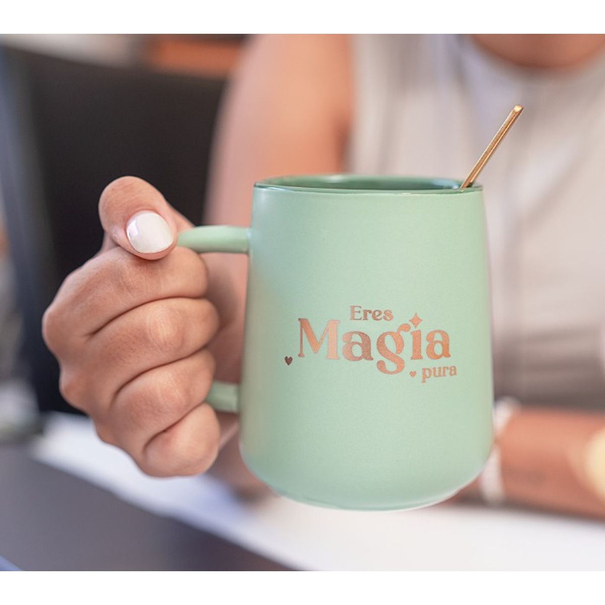 MAGIA PE - Taza Verde  Eres Magia Pura - Magiape