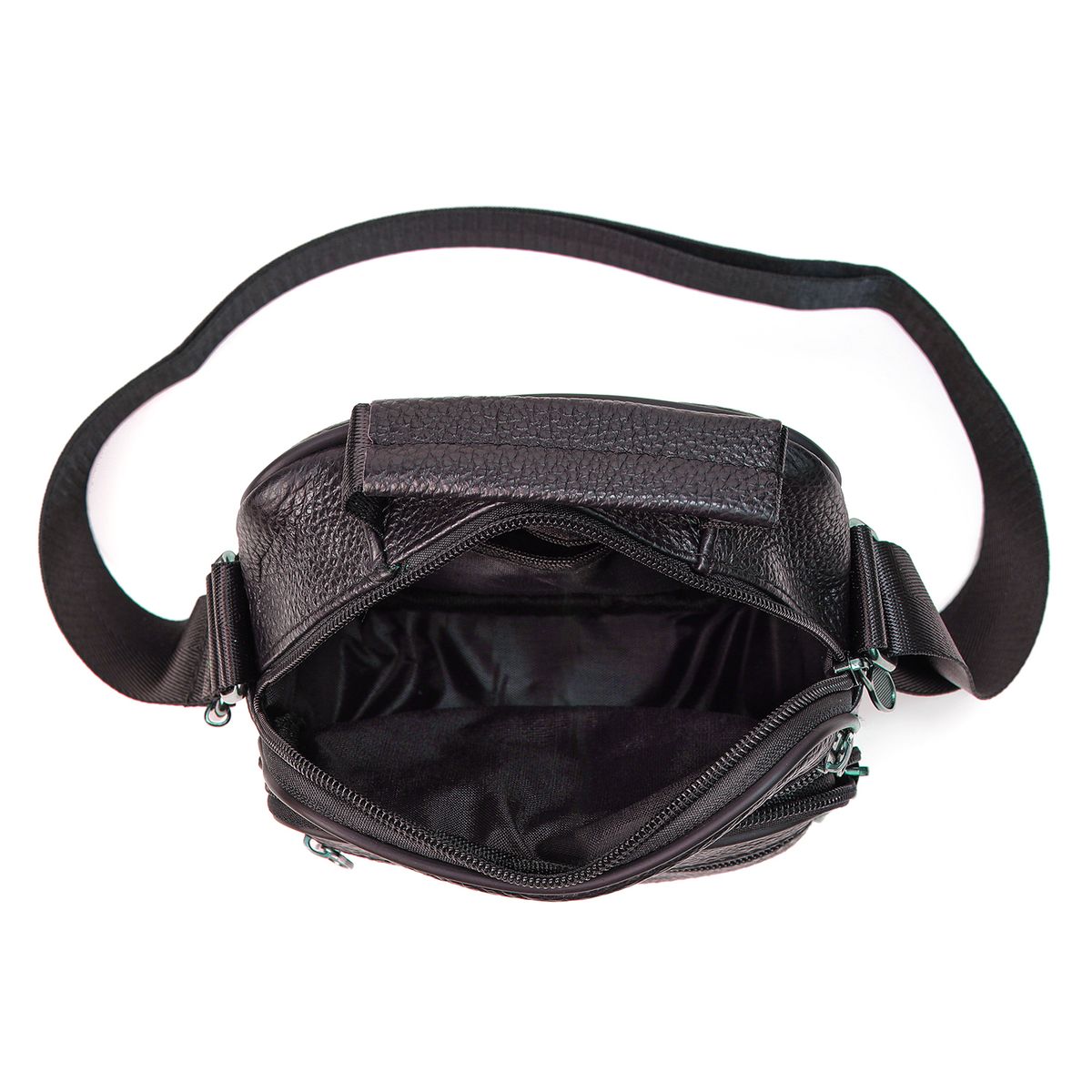 GENERICO - Práctico morral de cuero vacuno 6107