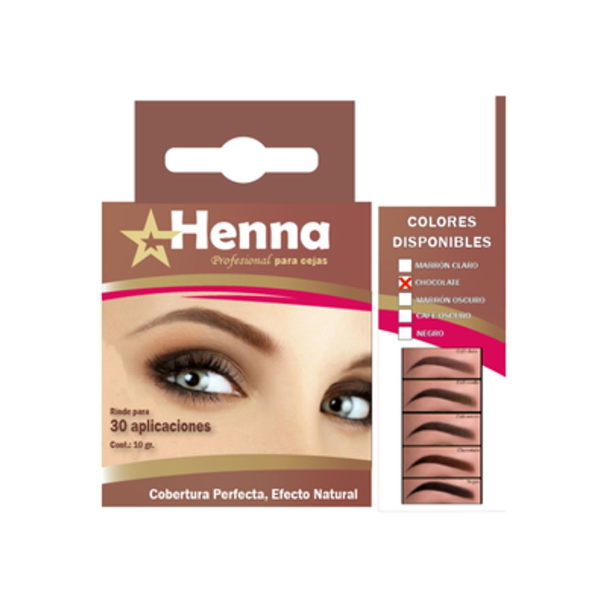 GENERICO - CEJAS CHOCOLATE - HENNA