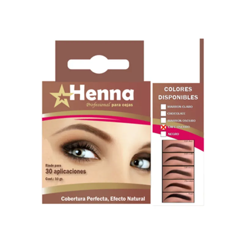 GENERICO - CEJAS CAFÉ OSCURO  - HENNA