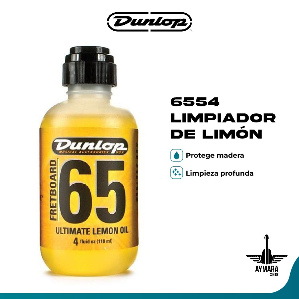 DUNLOP - Limpiador de Limón Dunlop 6554 para Guitarra