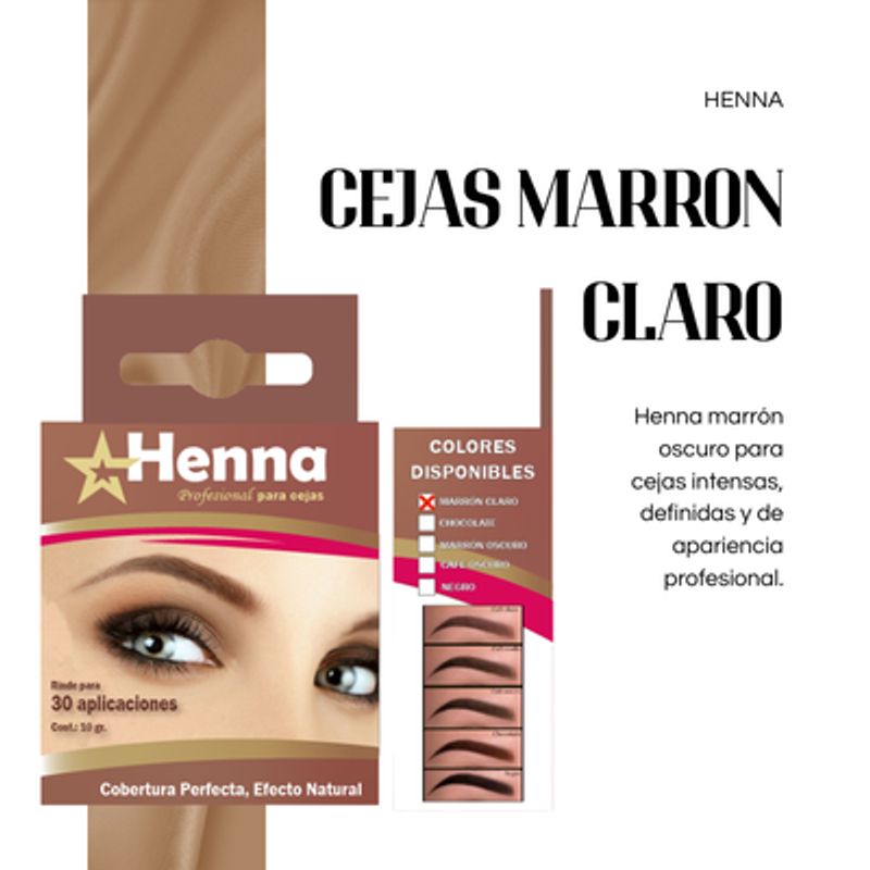 GENERICO - CEJAS MARRON CLARO - HENNA