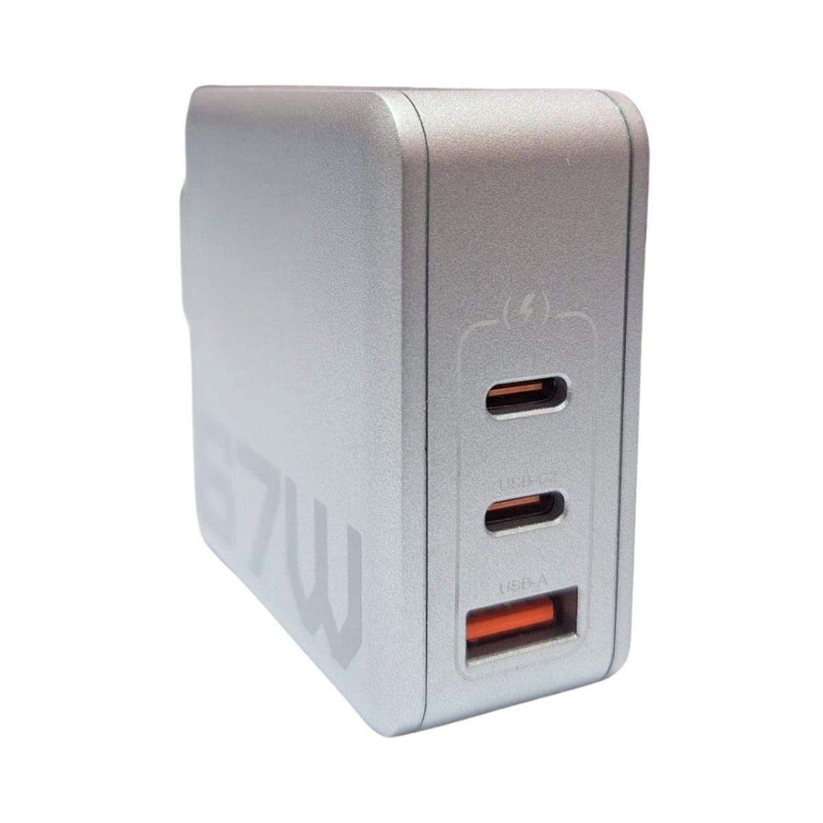 GENERICO - Cubo Cargador Bossney  de 67W con 2 Salidas USB Tipo C