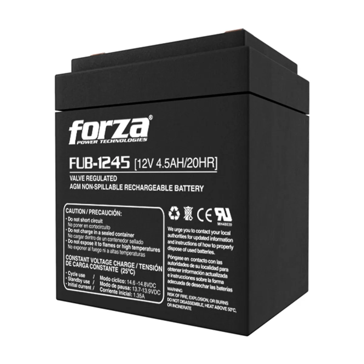 FORZA - FORZA FUB-1245 Bateria sellada recargable 12v 45Ah