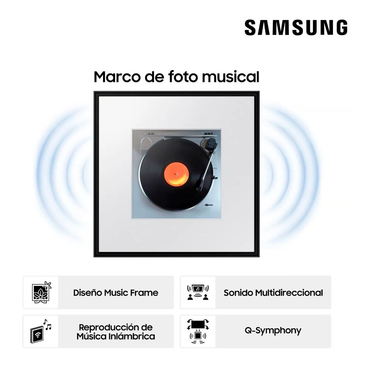 SAMSUNG - Parlante Music Frame Samsung Dolby 120W HW-LS60D - Nuevo 2024