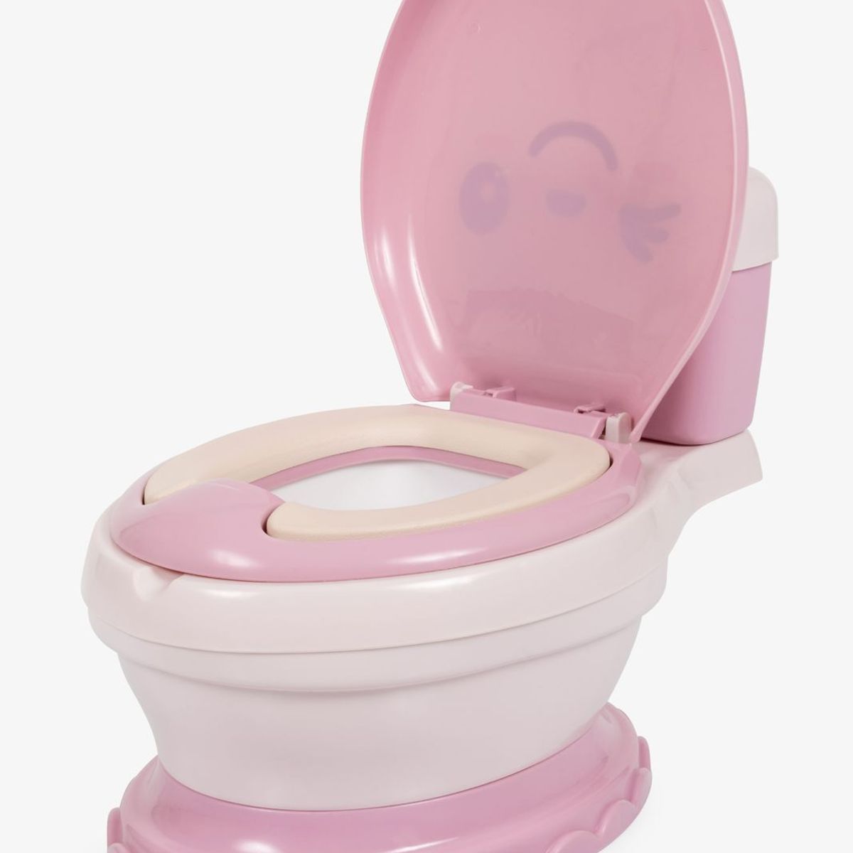 BABY HAPPY - BACIN MUSICAL CON LUCES ASIENTO SUAVE ERGONOMICO ROSADO