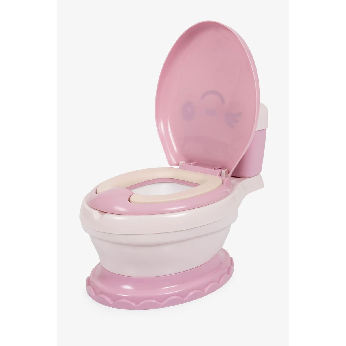 BABY HAPPY - BACIN MUSICAL CON LUCES ASIENTO SUAVE ERGONOMICO ROSADO