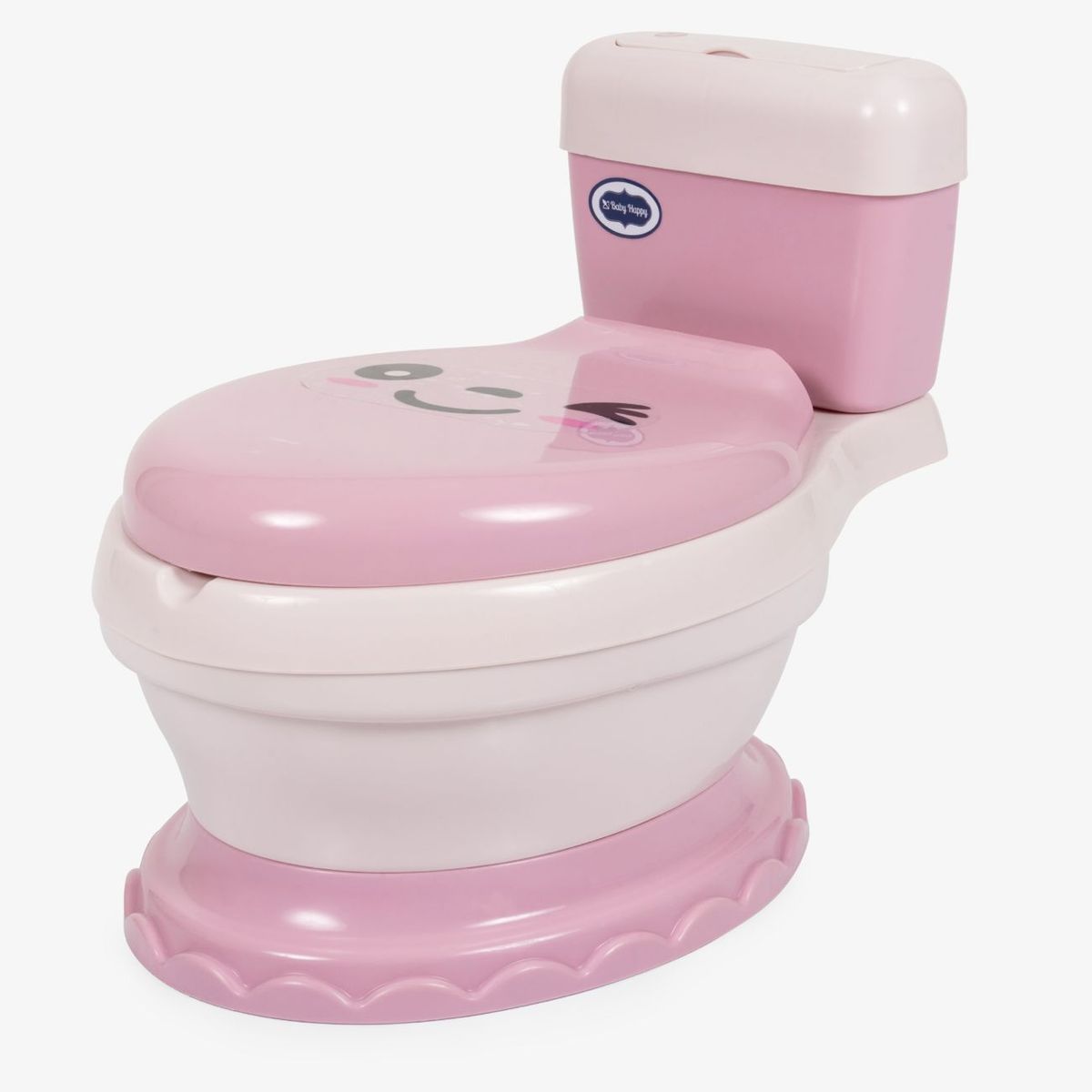 BABY HAPPY - BACIN MUSICAL CON LUCES ASIENTO SUAVE ERGONOMICO ROSADO