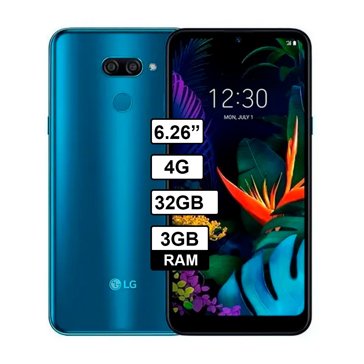 LG - Celular LG K50 32GB - 3GB RAM Color Azul