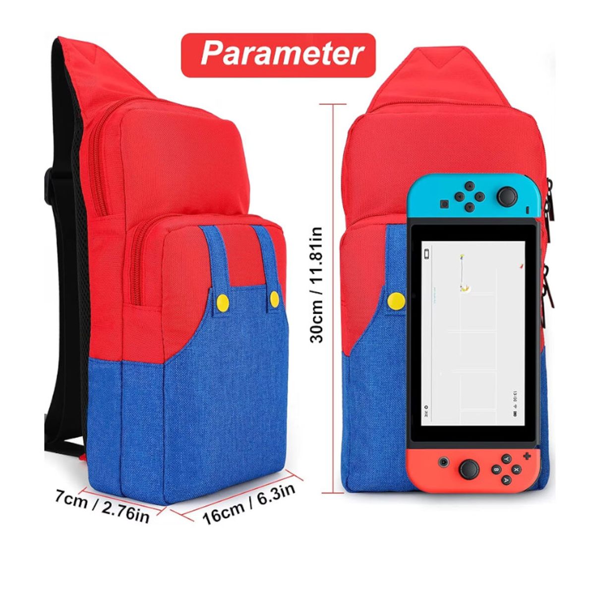 GENERICO - Mochila Case Transportador Para Nintendo SWITCH OLED LITE
