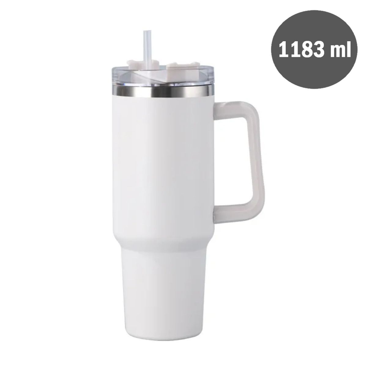 GENERICO - Vaso Tumbler Térmico de Acero Inoxidable con Sorbete - 1183ml