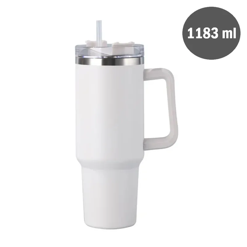 GENERICO - Vaso Tumbler Térmico de Acero Inoxidable con Sorbete - 1183ml