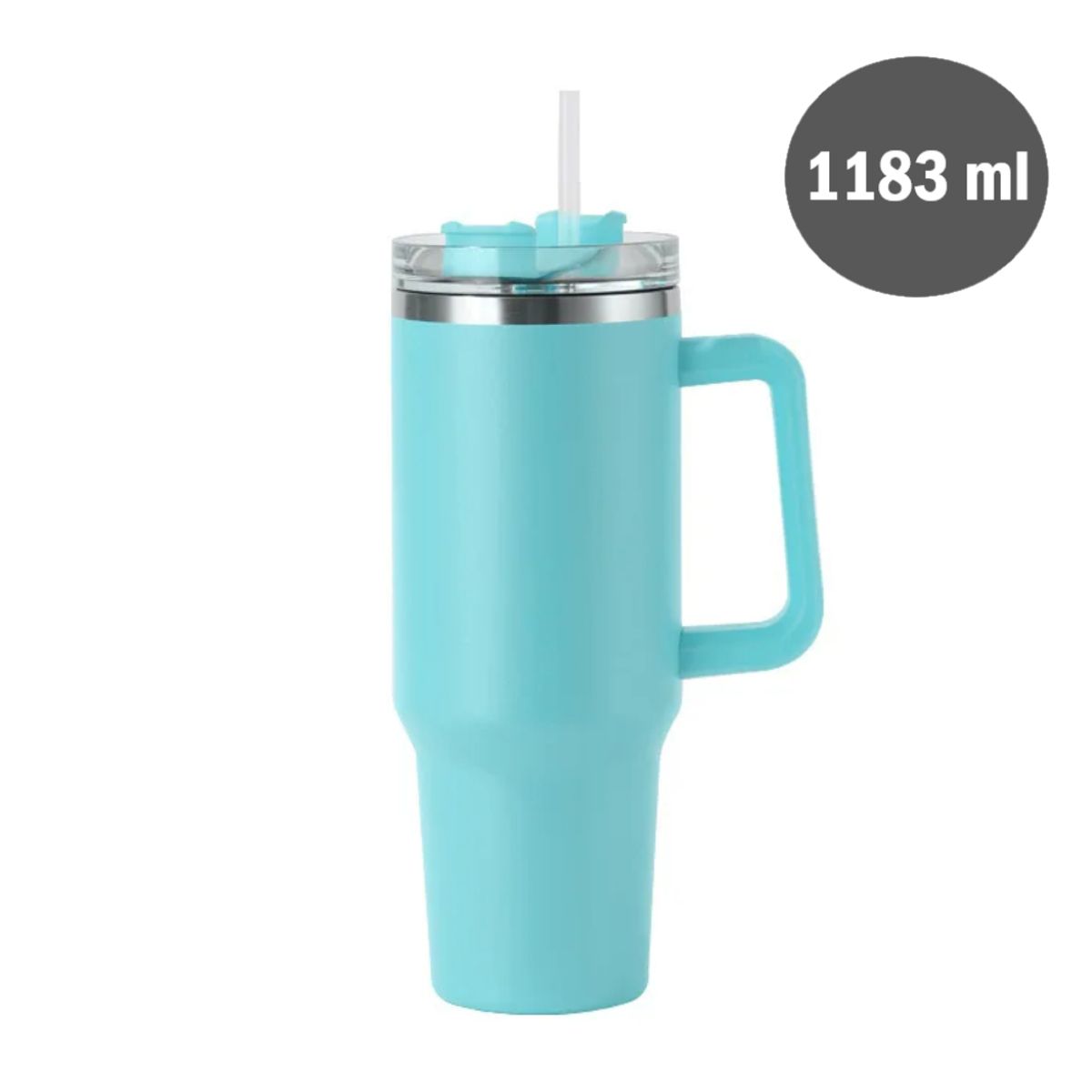 Vaso Tumbler Térmico de Acero Inoxidable con Sorbete - 1183ml, marca GENERICO - Foto Principal